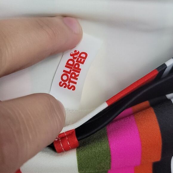 NWOT- SOLID & STRIPED Bikini Bottoms - Picture 5 of 8